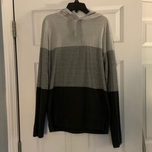 Grey Stripe Hoodie